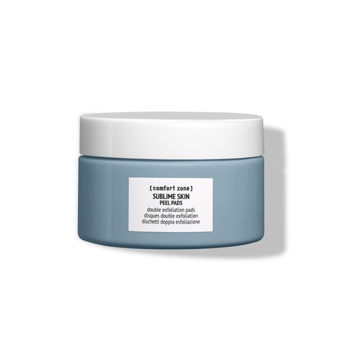[ Comfort Zone ] Sublime Skin Peel Pads, Fragrance Free Double Exfoliation Pads To Smooth, Exfoliate And Brighten, 28 CT.