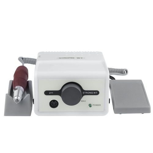 65W Strong Max 211 Electric Nail File Drills for Acrylic Nails 35000RPM 120 Red Manicure Tools Lab Jewelry Jade Wood Carving Tool Grinder