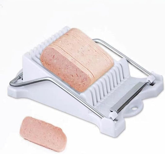 Luncheon Meat Slicer,Egg Cutter,Multi-Purpose Kitchen Tool for Bananas, Avocados, Soft Fruits,Vegetables Dishwasher Safe, Rust-Resistant Food Prep Accessories (Only Suits Soft Cheese,No Bony Foods)