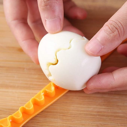 Decorative Egg Flower Cutter – Cute Boiled Egg Slicer for Bento Box & Creative Meals, Flower Shape Kitchen Food Shaper for Kids and Adults, 2Pcs
