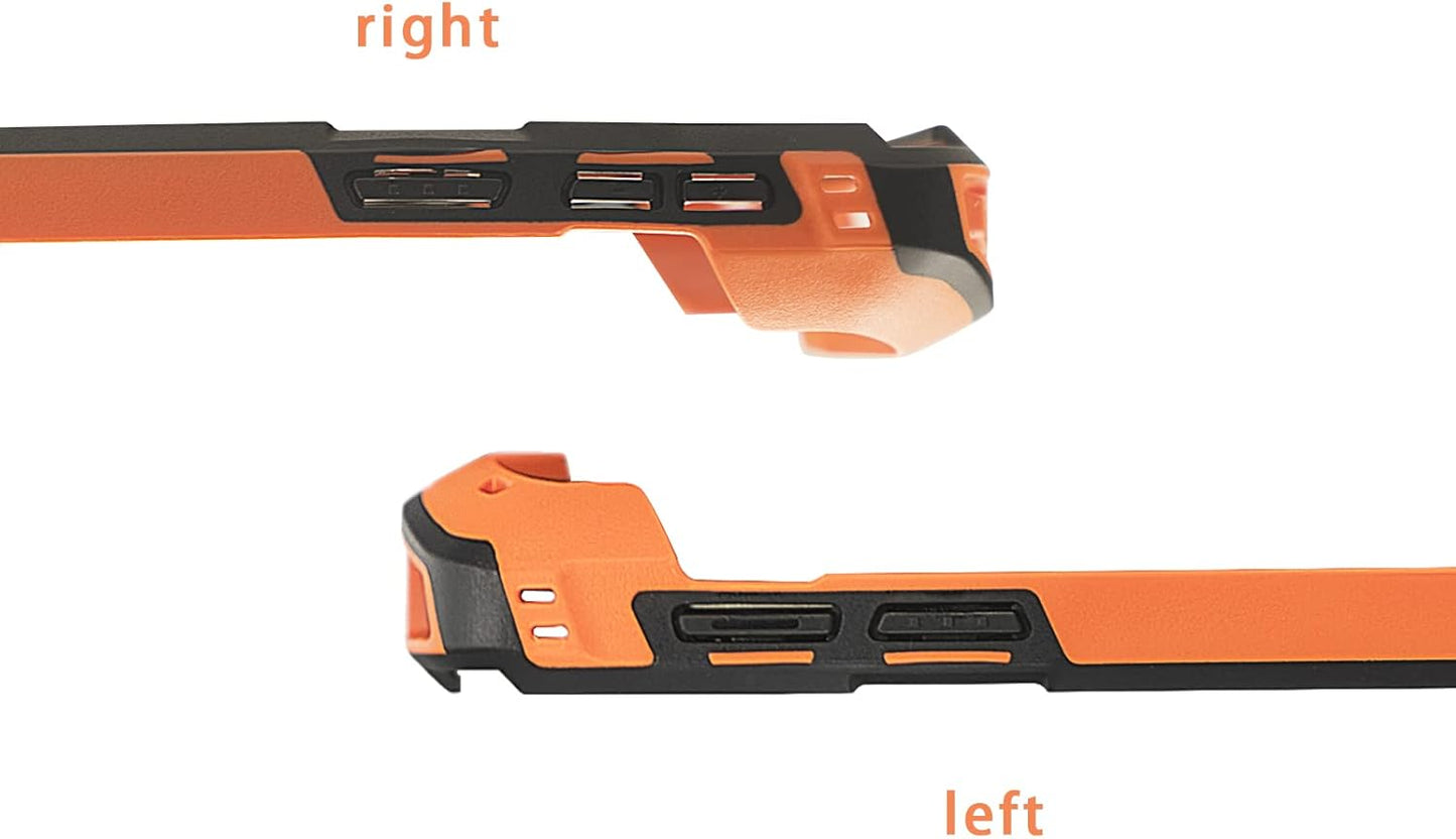 Protective Cover Bumper Case Rugged Boot with Hand Strap for Zebra TC51 TC510K TC52 TC56 TC57,Slim TPU Scanner Cover,Barcode Touch Mobile Computer Accessories (Orange)