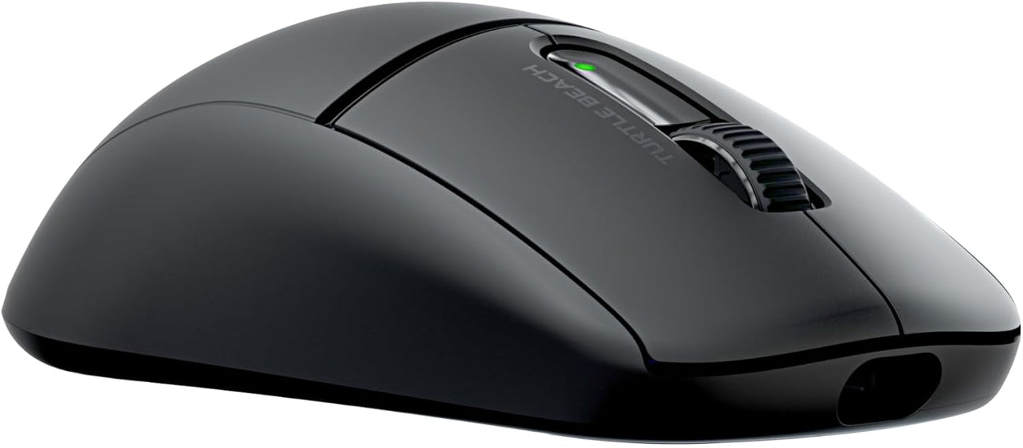 Turtle Beach Burst II Air – 2.4GHz Wireless Gaming Mouse: 47g Ultra Lightweight, Optical Switches, Symmetrical, 26K DPI Optical Sensor, Bluetooth, 120-hour Battery, USB-C Cable – Black