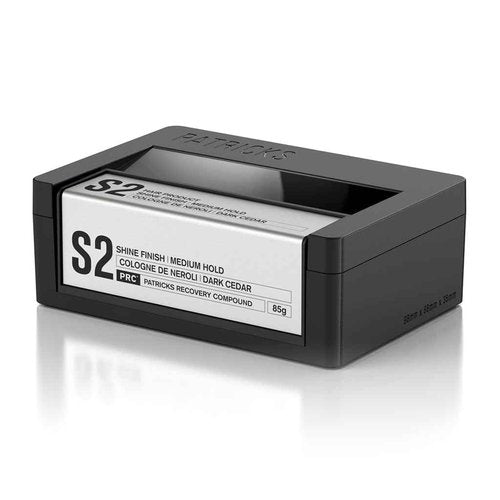 PATRICKS | S2 Shine Pomade | Medium Hold Styling Product | Thickening Paste | For All Hair Control | Travel Size | 75g