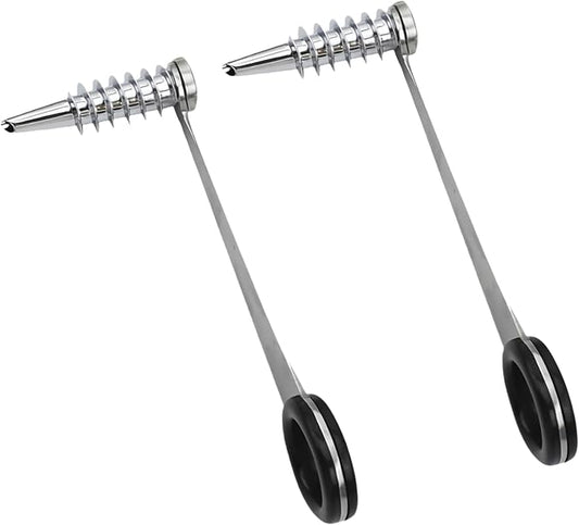 Stainless Steel Egg Spiral Slicer for Boiled Eggs, Potato, Tomato, Vegetables, Cucumbers and Carrots (2PCS)