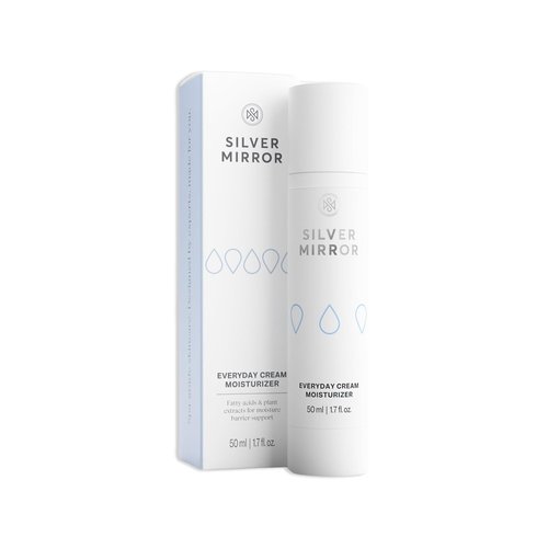 Silver Mirror Everyday Cream Moisturizer (1.7 Fl Oz), Face Moisturizer, Long Lasting Hydration to Plump and Protect, Fast Absorbing, Face Cream for Women, for All Skin Types