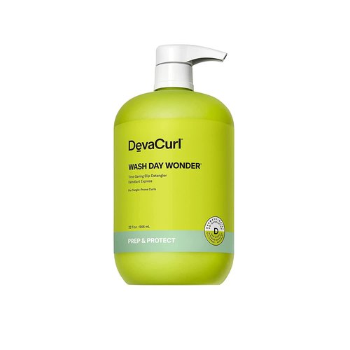 DevaCurl Wash Day Wonder Time-Saving Slip Detangler, Green Oasis, 32 fl. oz.