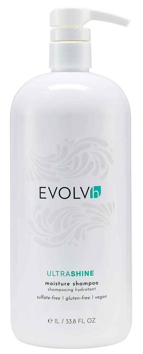 EVOLVh - Natural UltraShine Moisture Shampoo | Vegan, Non-Toxic, Clean Hair Care (33.8 fl oz | 1L)