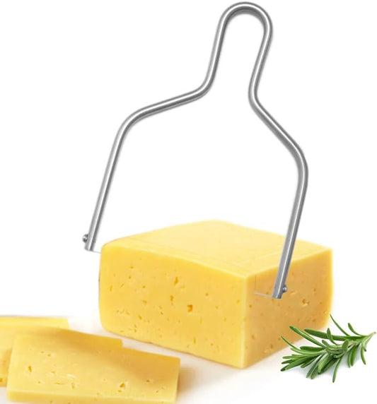 Cheese Slicer & Cheese Cutter Stainless Steel Cheese Slicers with Wire | Cheese Cutter Wire & Butter Slicer