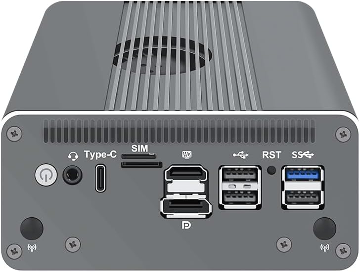 CWWK Intel Alder Lake N100(4C/4T Up to 3.4GHz)/N305(8C/8T Up to 3.8GHz) Dual SFP+10GbE Mini PC|4xIntel I226-V 2.5GbE |DDR5 Memory|PCI-E x4|HDMI+DP+Type-C (10 Gigabit N100, 32G RAM 2TB SSD)