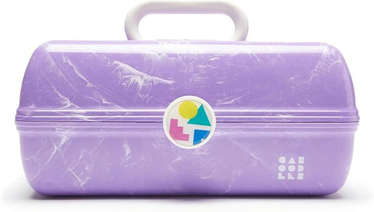 Caboodles On-The-Go Girl Retro Case, Lavender Marble, 13x8x5.75 Inch (Pack of 1)
