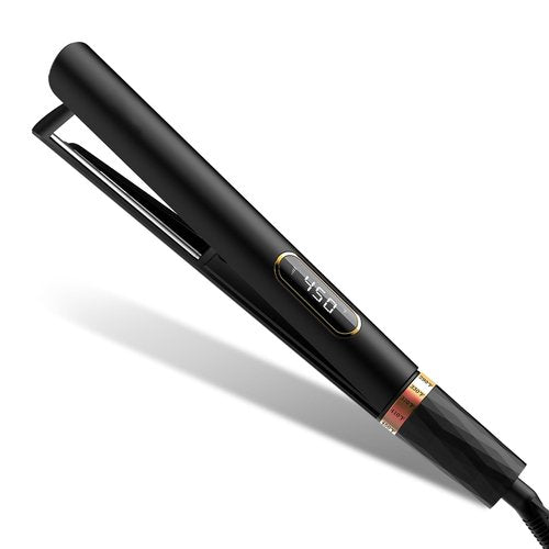 Nicebay 1” Titanium Flat Iron, Fast Heating Hair Straightener & Curler,with 5 Temp Settings, Negative Ion Technology,Travel-Friendly, Smooth Salon Design