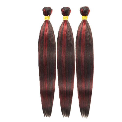 Habiliana Bundles Human Hair 26 28 30 Inch Straight Burgundy T1B/99J Human Hair Bundles 11A Unprocessed Brazilian Virgin Quick Weave Hair Extensions for Black Women