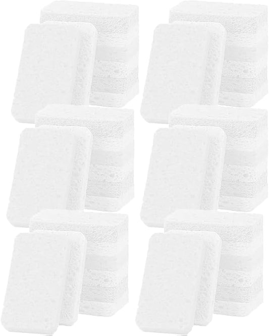 36 - Pack Non-Scratch Scrub Sponges - Sponges for Dishes and Washing Dishes, Cleaning Sponges for Kitchen Home and More（White）