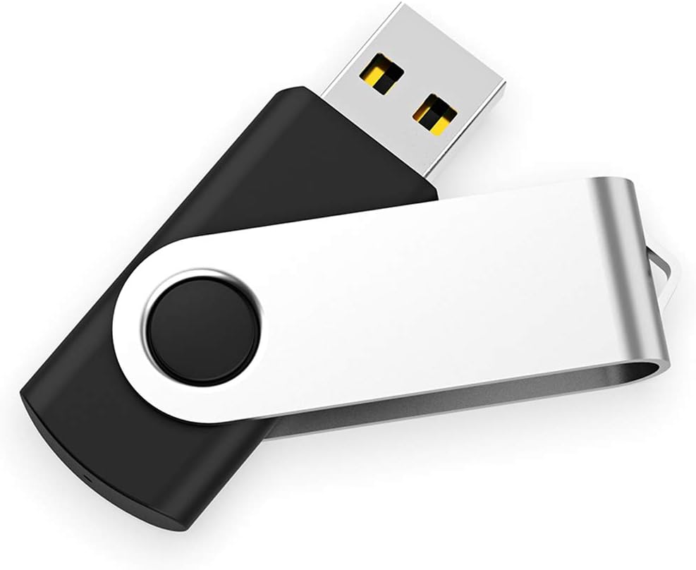 USB Flash Drive 32GB 50 Pack, Bulk USB 2.0 Flash Drives Thumb Drive Swivel Memory Stick Jump Drive Pen Drive,32 gig 50 Pieces