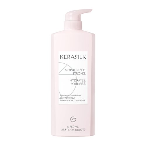 KERASILK Repairing Conditioner |Deeply Nourishes & Moisturizes | Reduces Breakage & Prevents Further Damage | For Dry, Stressed & Damaged Hair | Ideal For Various Hair Types & Textures | 750ml