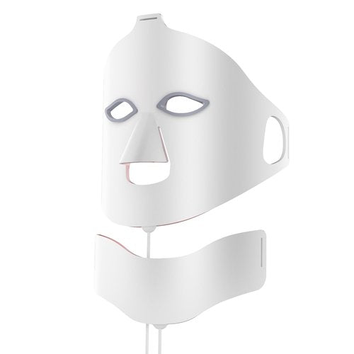 Facego Red Light Mask for Face and Neck - 7 Colors Red Light Mask, Facial Skin Care Device, Portable, Rechargeable and Ergonomic Design for Home