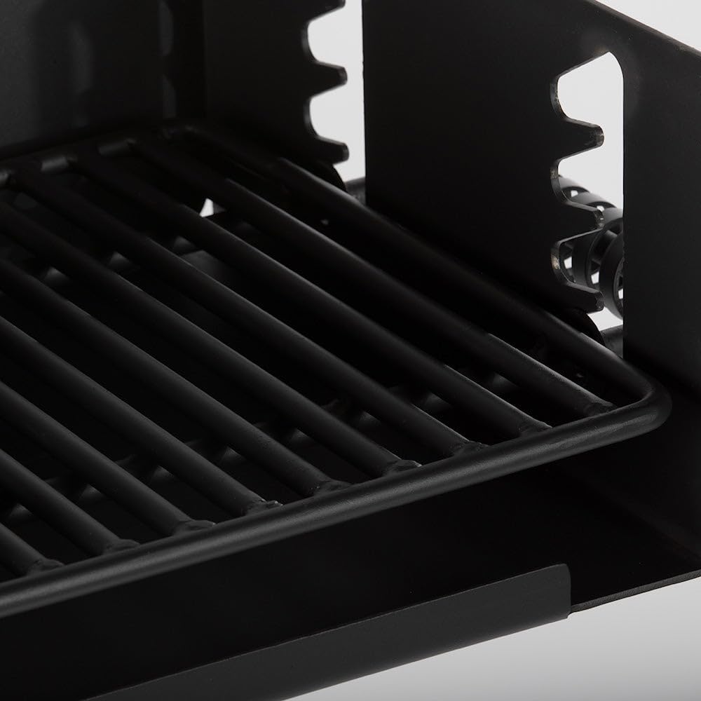 Titan Great Outdoors Park-Style Grill V2, 256 Sq. In Charcoal Grill with Base Anchor, Single Post Outdoor Cooking Backyard BBQ, Camp Grilling Barbecues