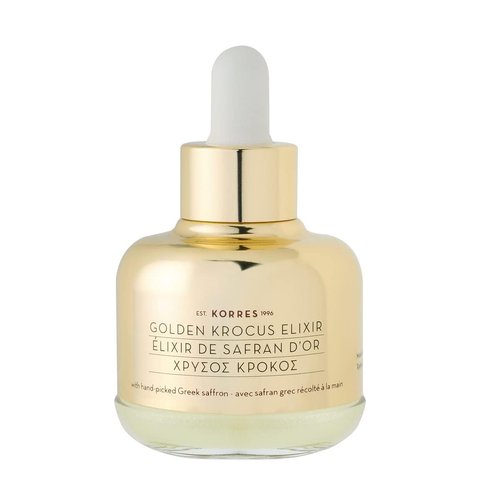 KORRES Golden Krocus Anti-Aging Face Serum with Greek Saffron, Lightweight Skincare Treatment for Radiance, Hydration & Firmness, Fine Line & Wrinkle Serum For Women & Men, Clean Beauty, 1 Fl Oz
