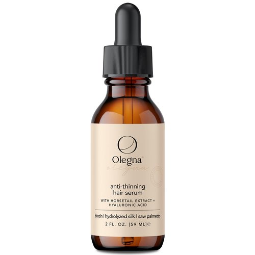 Olegna Biotin Hair Growth Oil for Women - Hair Serum for Frizzy and Damaged Hair - Prevents Hair Loss & Breakage - With Vitamin D & E + Hyaluronic Acid - 2oz