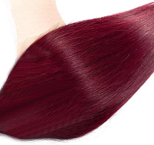 Vinmdonm Burgundy Bundles Human Hair 99J Straight 3 Bundles 18 20 22 inch 8A Brazilian Virgin Hair Extensions 99J Bundle 300g