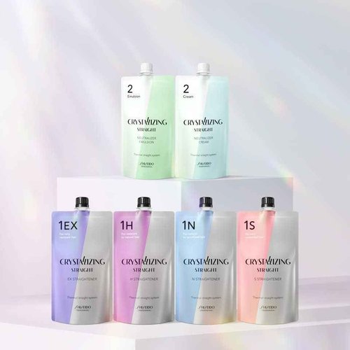 Professional Hair Rebonding Kit - Crystallizing Straightener, Neutralizing Cream, Hair Brush (2023)
