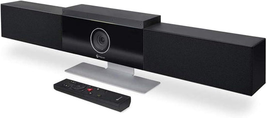 Poly Studio - 4K USB Video Conference System(Polycom) -Camera, Microphone, Speaker Bar for Small & Medium Conference Rooms -Presenter Tracking, NoiseBlock AI, Autoframing - Teams/Zoom Certified, Black