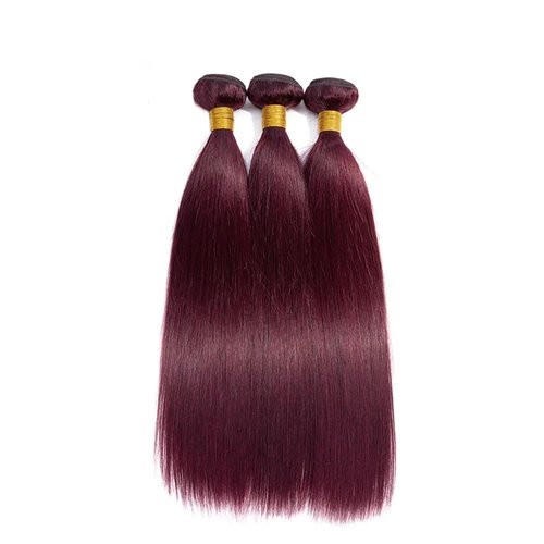 Giginger Brazilian Human Hair Bundles Burgundy 99J Straight Human Hair Bundles 20 22 24 inch Wine Red Unprocessed Virgin Quick Weave Hair for Black Women
