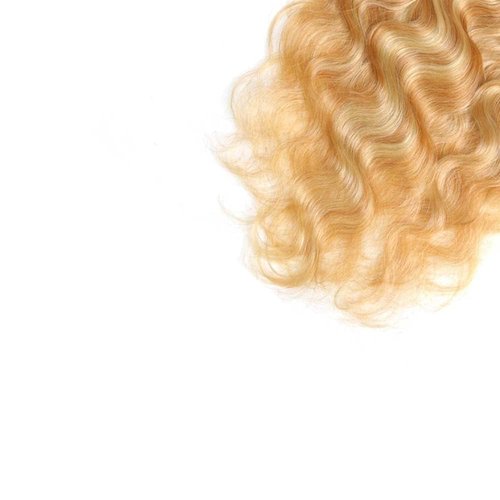 Giginger Bundles Human Hair P27/613 Blonde Deep Wave Human Hair Bundles 16 18 20 Inch Highlight Honey Blonde Unprocessed Quick Weave Soft Sewn In Hair Extensions for Black Women