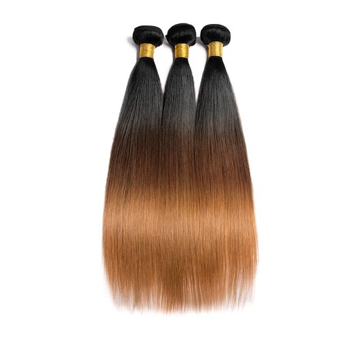 Condescension Brazilian Omber T1B/4/30 Human Hair Bundles 18 20 22 Inch Straight Hair 3 Bundles Human Hair 100% Unprocessed Remy Virgin Weave Hair for Women
