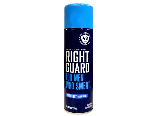 Right Guard Aerosol Sport Powder Dry Antiperspirant, 6 oz (Pack of 8)