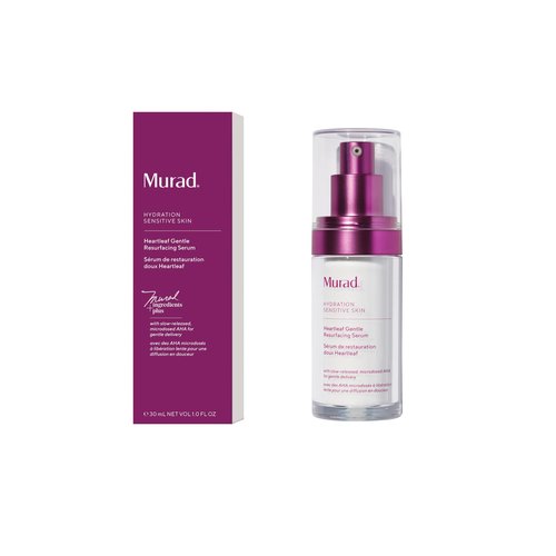 Murad Heartleaf Gentle Resurfacing Serum – Low-Dose Glycolic Acid, AHA and Heartleaf Comfortably Exfoliates Senstive Skin to Improve Radiance and Smooth Fine Lines & Wrinkles – 1.0 Fl Oz