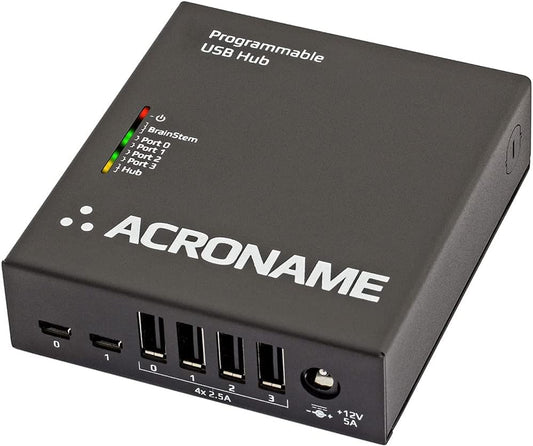Managed USB Switch/Hub 2 Computers - 4 Port, Fast Charge (2.5A), Industrial Grade, Programmable Compatible with Mac/Windows/Linux USB 2.0