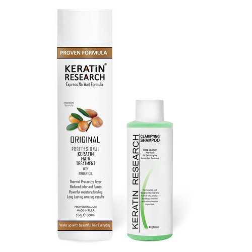 Premium Advanced Brazilian Keratin Hair Treatment Straightening Complex Blowout Keratin Professional Salon Results at home for Months Keratina Brasilera Tratamiento (10oz +4oz)