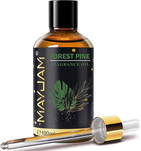 Forest Pine Fragrance Oil Essential Oil, MAYJAM 3.38FL.OZ Forest Pine Oil for Diffusers for Home, Long Lasting Scented Oils for Soap Candle Making - 100ML