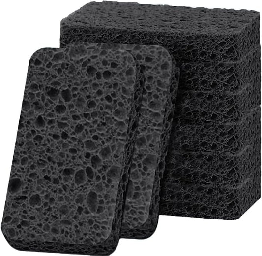 6 - Pack Non-Scratch Scrub Sponges - Sponge for Dishes and Washing Dishes, Cleaning Pads for Kitchen Home and More（Black）