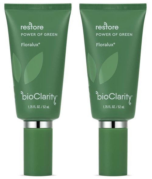 BioClarity Restore, Gel-Based Serum | 100% Vegan, Clean Ingredients | Contains Floralux Naturally made from Chlorophyll | 1.75 Fl Oz - 2 Pack