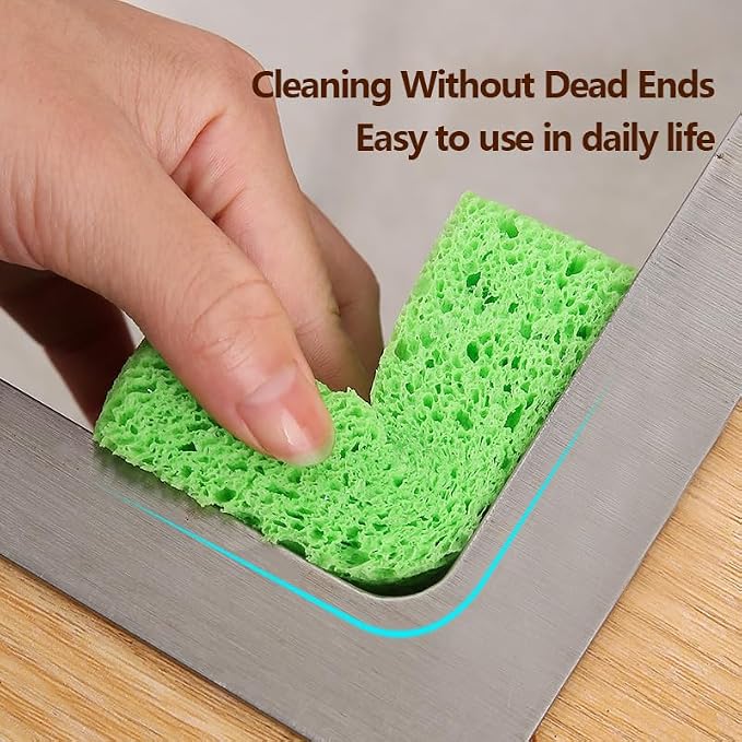 24 - Pack Non-Scratch Scrub Sponges - Sponges for Dishes and Washing Dishes, Cleaning Sponges for Kitchen Home and More（Green）