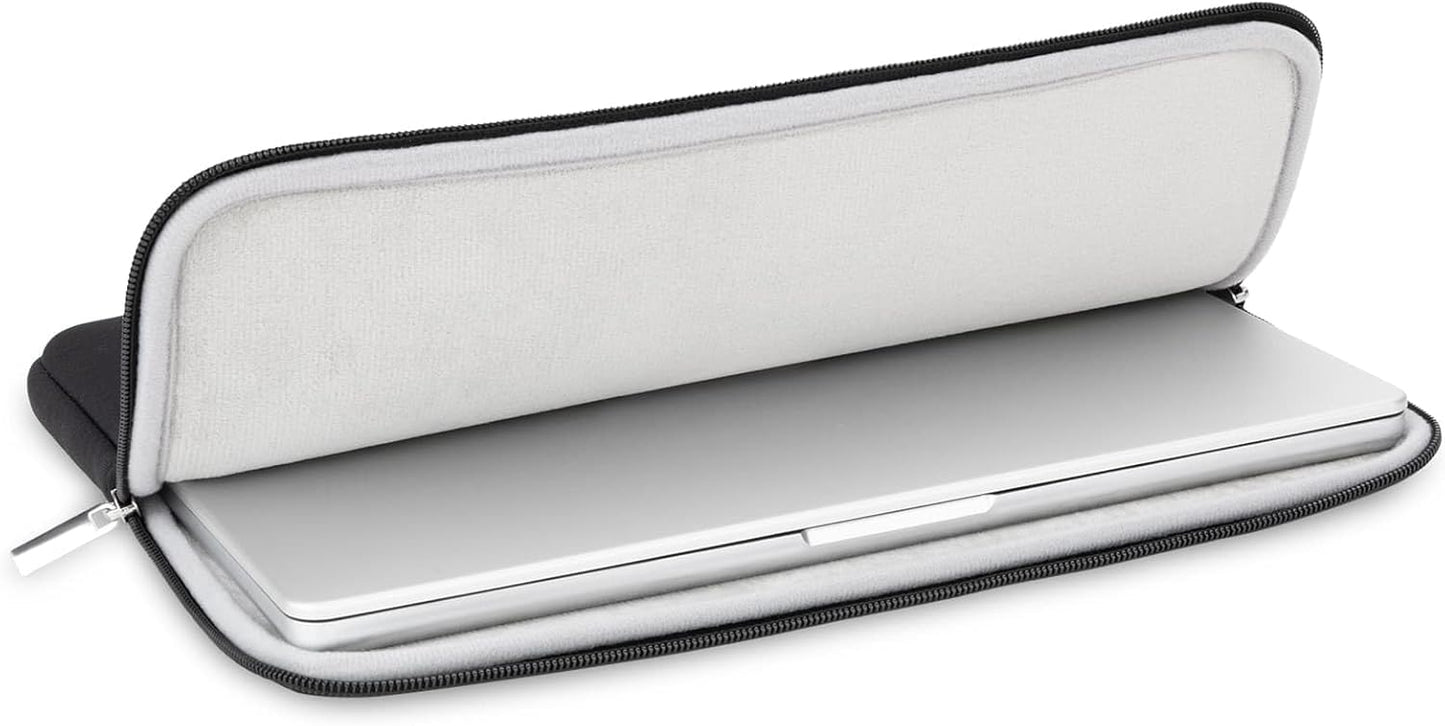 RAINYEAR 16 Inch Laptop Sleeve Protective Soft Case Padded Zipper Cover Specially Compatible with 16" MacBook Pro/Max M1 M2 M3 M4 A2141 A2485 A2780 A2991 A3403 A3186 (Black, Upgraded Version)