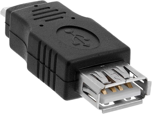 Cmple - Micro USB to USB Adapter Standard USB 2.0 A Female Jack to USB Micro B Male Plug OTG Connector Converter for Cameras Tablets Phones Dash Cams Transfer Photos to Computer