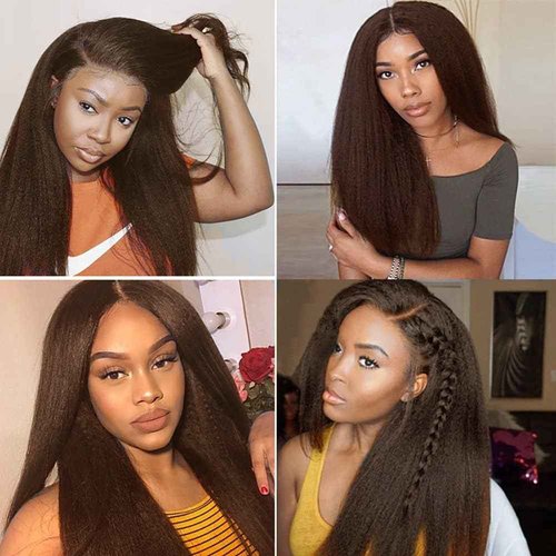 Condescension Human Hair Bundles 22 24 26 Inch Color 4 Kinky Yaki Wave Human Hair Bundles Unprocessed Brazilian Virgin Hair for Black Women