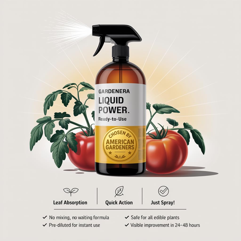 Liquid Power Mushrooms Fertilizer Spray – Ready-to-Use Liquid Plant Food for Mushrooms – Premixed, Easy Application – Fast-Acting Formula for Growth, Roots & Yield – Indoor & Outdoor Use – 8 oz