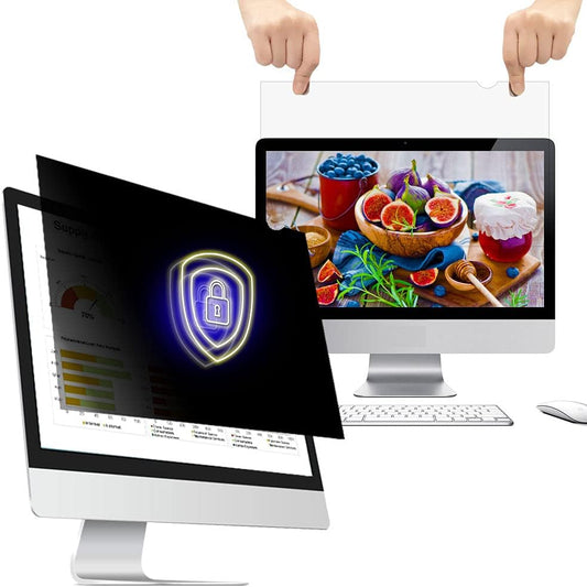 19.5 Inch - 16:9 Aspect Ratio - Computer Privacy Screen Filter for Widescreen Monitor - Anti-Glare - Anti-Scratch Protector Film - Protects Your Eyes from Harmful Glare and Blue Light
