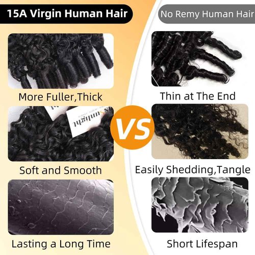 MsSunlight Burmese Curly Bundles Human Hair 100% Unprocessed Quick Weave 15A Water Wave with Spiral Curly End Real Human Hair Extensions Natural Black 26 Inch