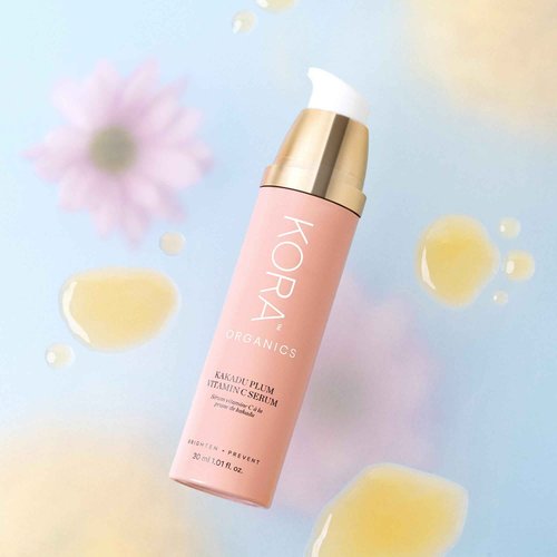 KORA Organics Kakadu Plum Vitamin C Serum, Antioxidant Rich Facial Serum with Hyaluronic Acid, Protect & Improve Skin Tone, Certified Organic, Cruelty Free, 1.01 fl oz