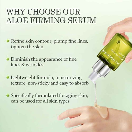 Aloderma Signature Aloe Firming & Rejuvenating Set - 6 Pieces - 114g Gel, Cleanser, Toner, Serum, Cream x 2pcs