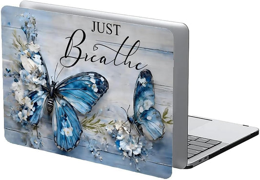 Compatible with MacBook Air 13.3 13.6 Inch Case 2022 2021 2020 2019 Plastic Hard Shell Case Cover,13.6 Air (A2681) M2 2022, Butterfly