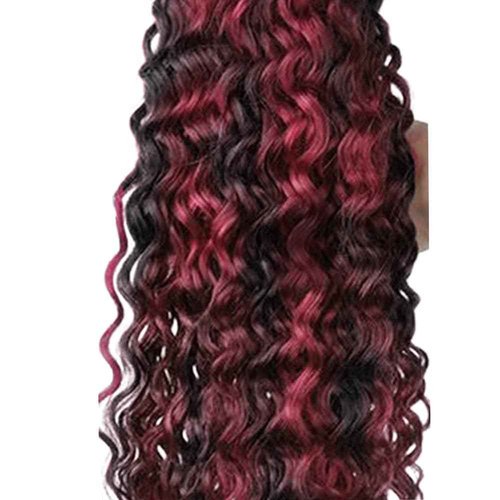 Habiliana Bundles Human Hair 22 24 26 Inch Jerry Curly Wave Burgundy P1B/99J Human Hair Bundles 11A Unprocessed Brazilian Virgin Quick Weave Hair Extensions for Black Women