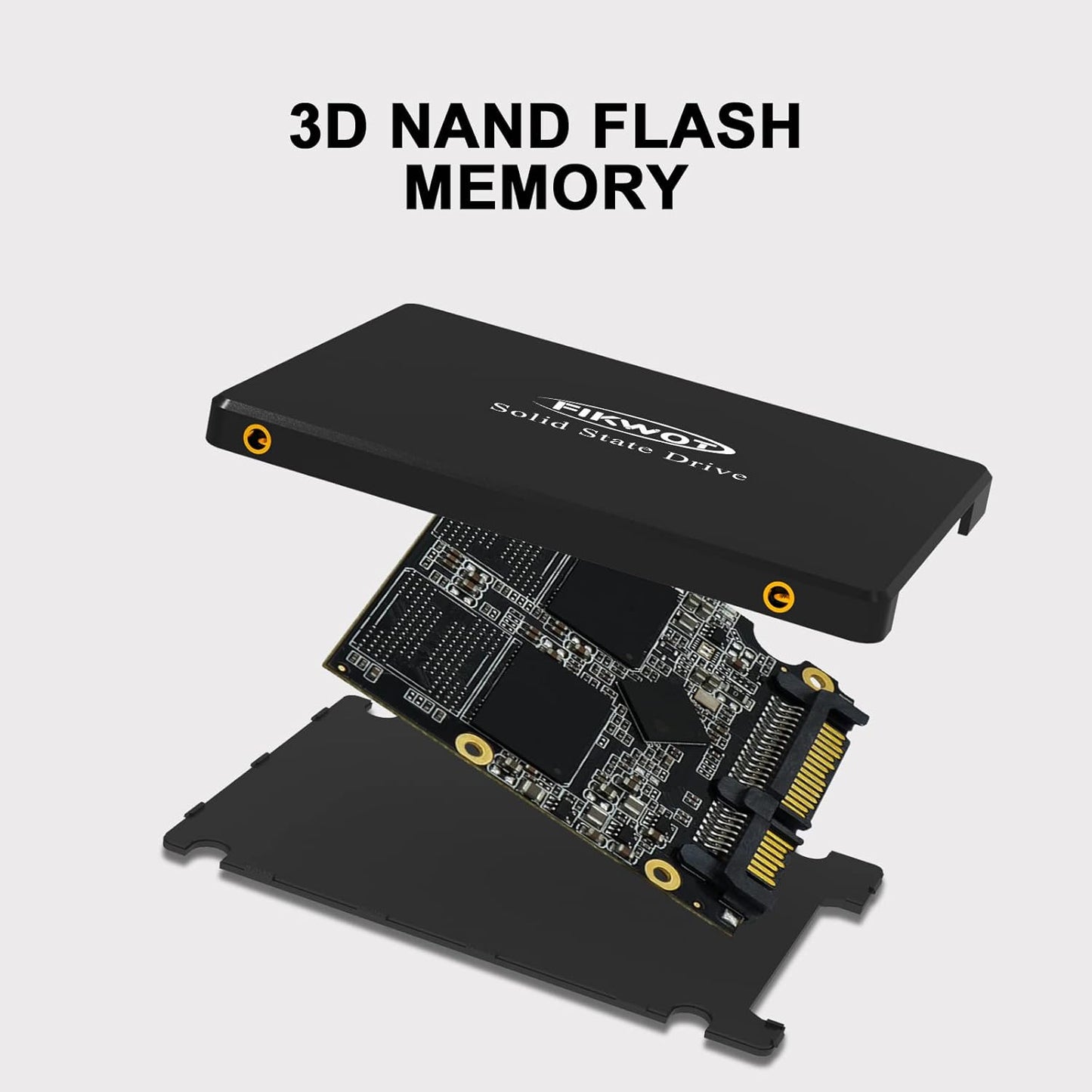 FS810 250GB SSD, 2.5" SSD SATA III 6Gb/s, Solid State Drives, Up to 560MB/s, 3D NAND TLC Flash, Internal SSD for Desktops and Laptops(Black)