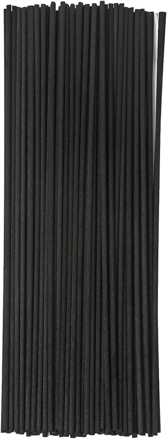 Pack of 100 Black Rattan Reed Sticks,Reed Diffuser Sticks Replacement Rattan Refill Sticks (Black)