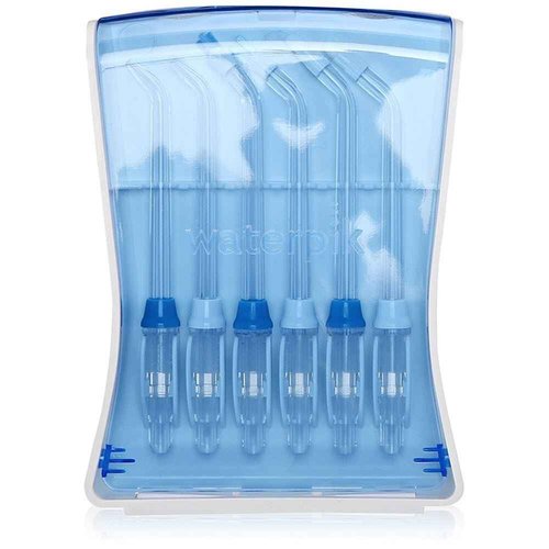 Bundle with Waterpik Aquarius Water Flosser, White WP-660 with Convenient, Hygienic and Sturdy Tip Storage Case with 6 Replacement Flossing Tips, Electric Dental Countertop Professional Oral Irrigator